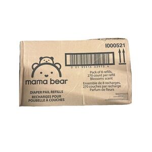 Mama Bear Diaper Pail Refills for Diaper Genie Pails 1080 Count 8 Packs of 270